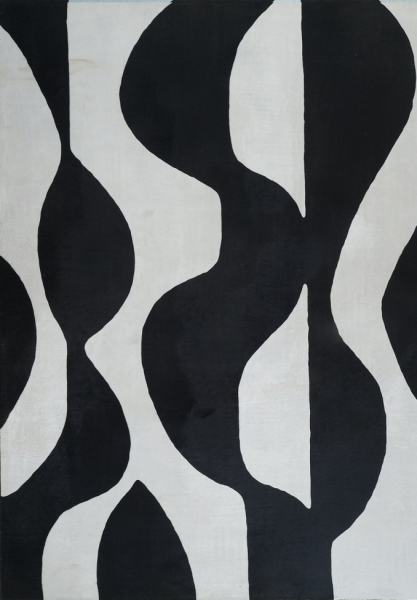 Matto 'Sorvento' - Musta/Beige