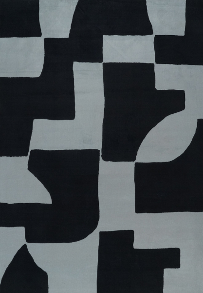 Matto 'Velenna' - Musta/Harmaa