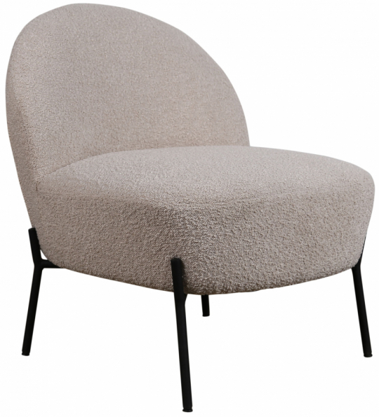 Nojatuoli 'Gori' - Beige/Bouclé