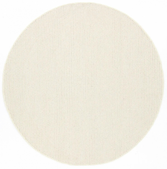 Pyöreä matto 'Coastal' 200cm - Cream
