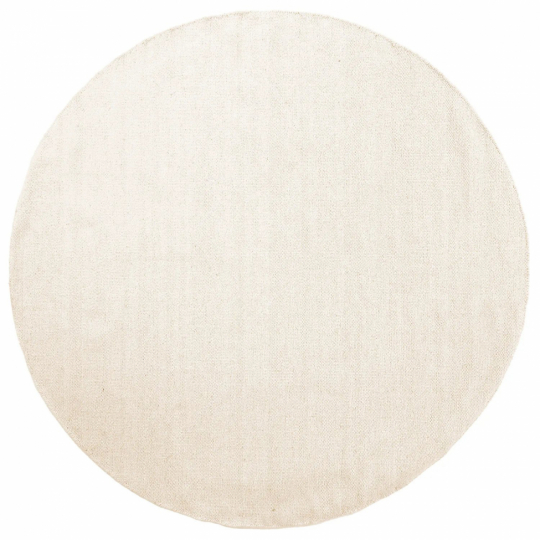 Pyöreä matto 'Hamilton' 120cm - Luonnonvalkoinen