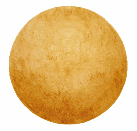 Pyöreä matto 'Aranga Super Soft' 240cm - Keltainen
