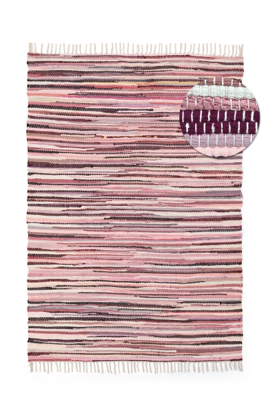 Ryijymatto 'Fassale Handwoven Wool' - Valkoinen