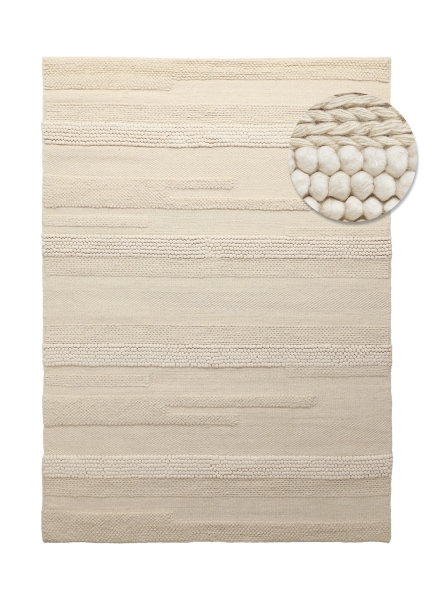 Villamatto 'Almaty' - Valkoinen