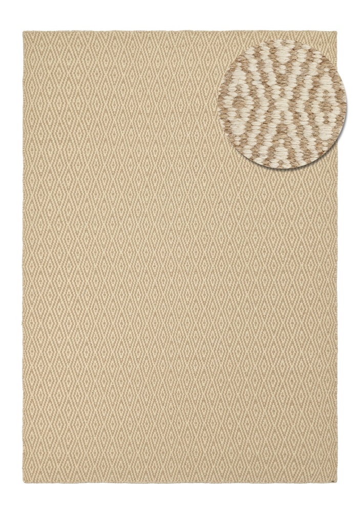 Villamatto 'Monastir' - Beige/valkoinen
