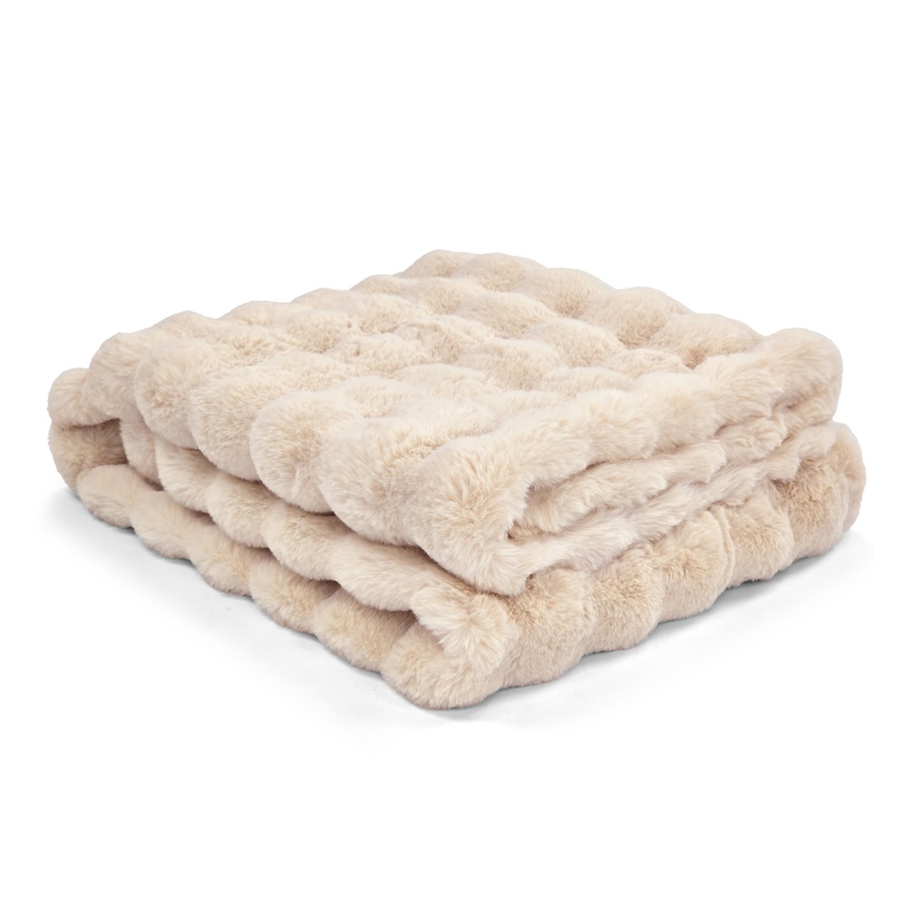 Huopa 'Aranga Bubble Throw' 130x170cm - Beige
