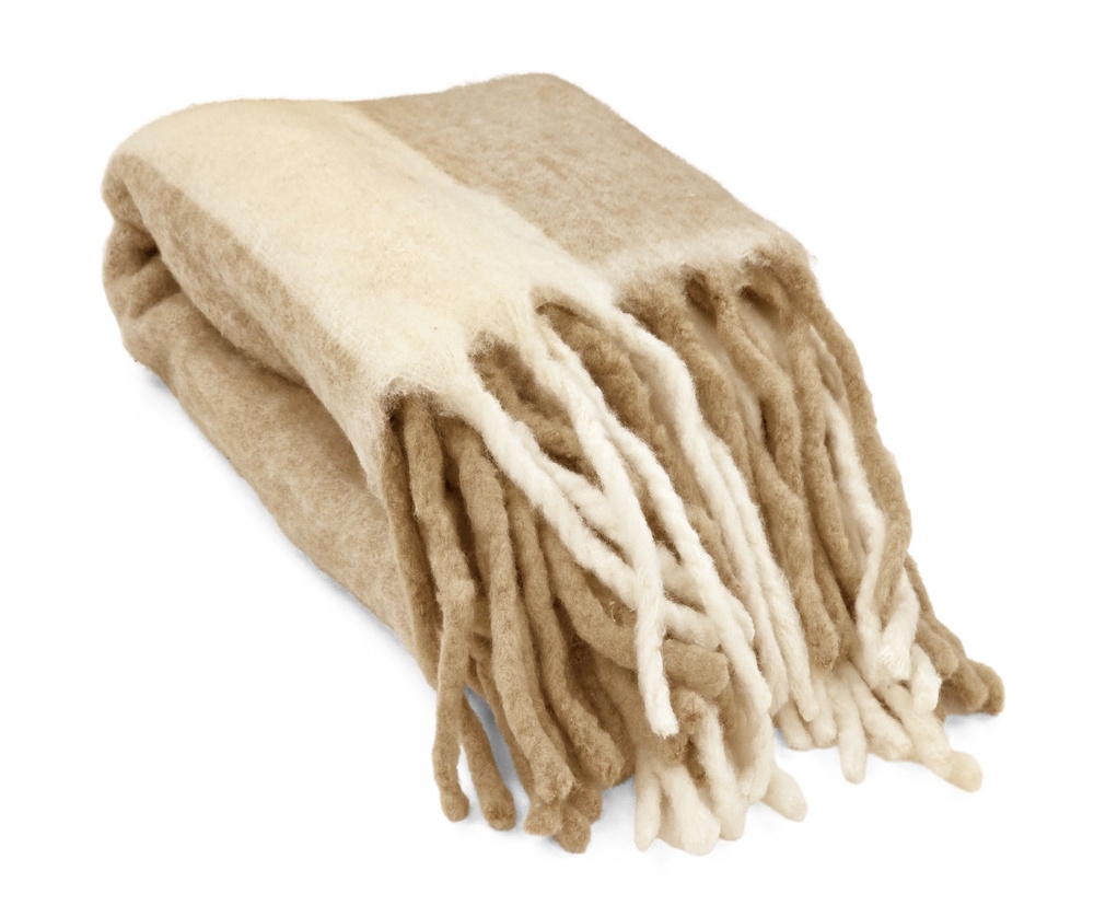 Ruutu 'Beatriz Stripe' 130x170cm - Beige/valkoinen