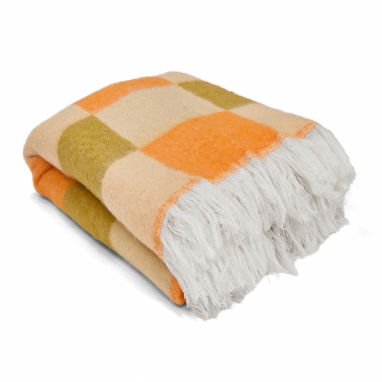 Ruutu 'Audrey Check' 130x170cm - Beige/keltainen/oranssi