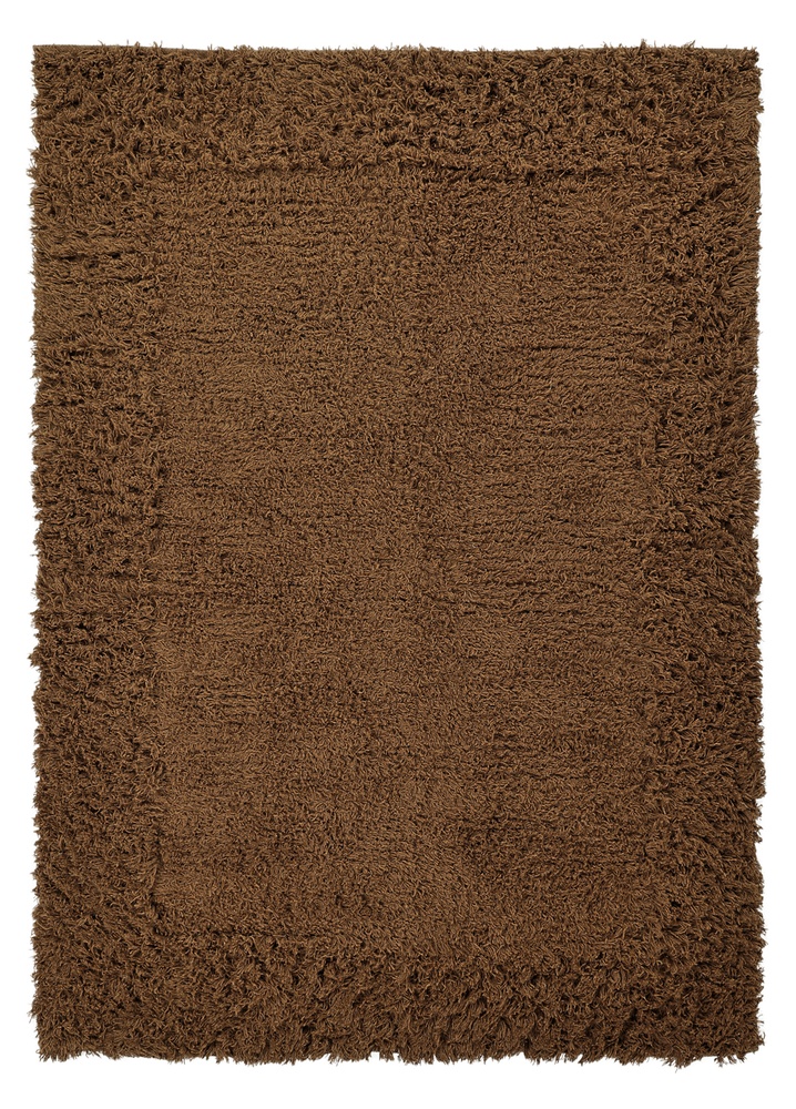 Ryijymatto 'Melilla Handwoven Wool' - Ruskea