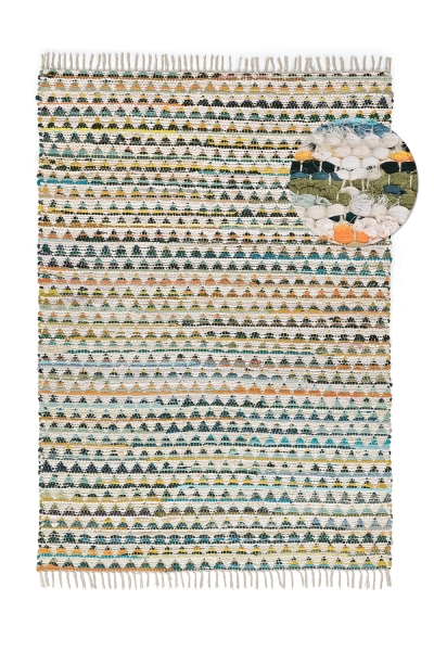 Räsymatto 'Lindby' - Monivärinen/keltainen