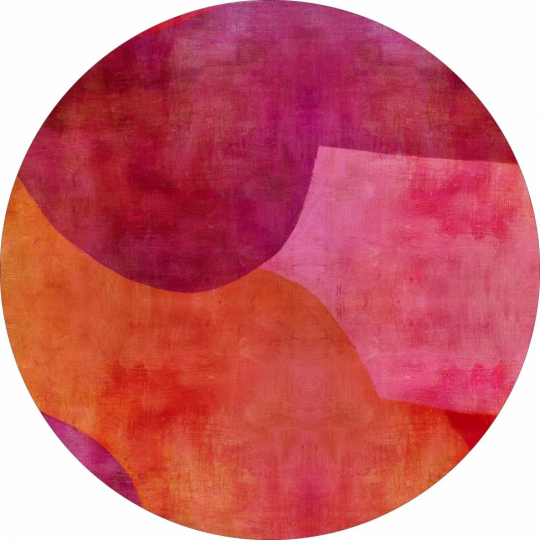 Pyöreä matto 'Lazio' 120cm - Vaaleanpunainen