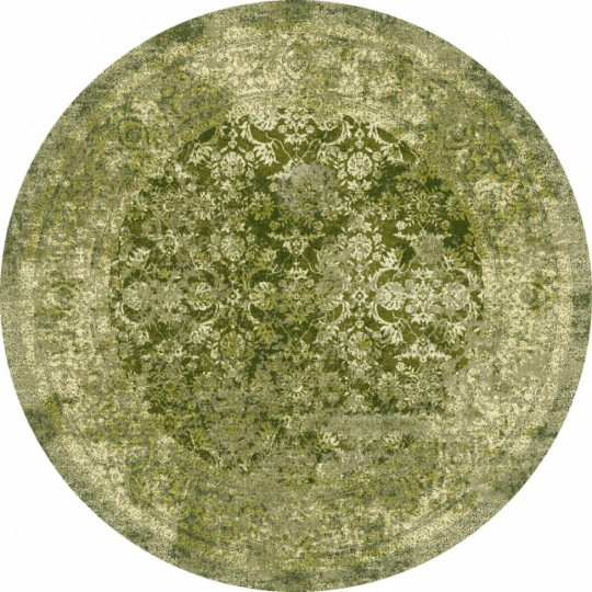 Pyöreä matto 'Denizli' 120cm - Vihreä