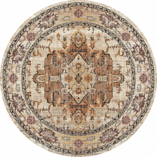 Pyöreä matto 'Siliana' 200cm - Beige
