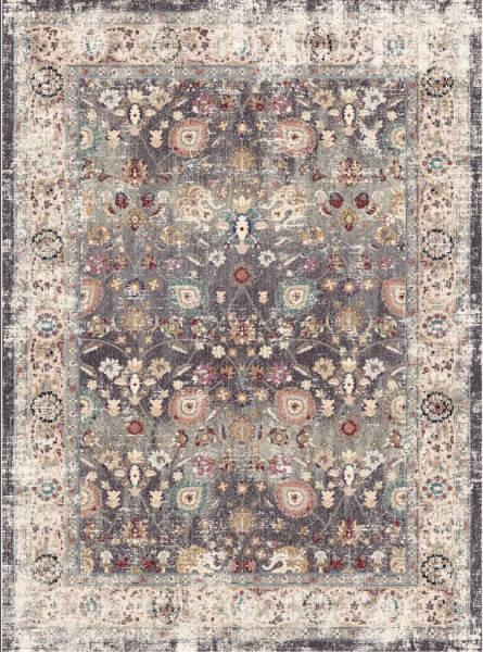 Wiltonmatto 'Bouhjar' 240x340cm - Harmaa/Multi