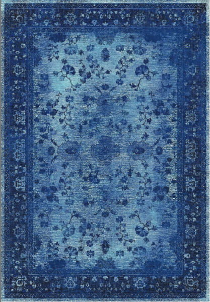 Wiltonmatto 'Gombalia' 160x230cm - Sininen