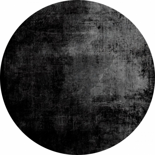 Pyöreä matto 'Lynton' 120cm - Musta