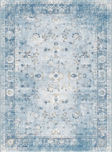 Wiltonmatto 'Gombalia' 240x340cm - Vaaleansininen