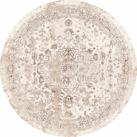 Pyöreä matto 'Mateur' 160cm - Beige