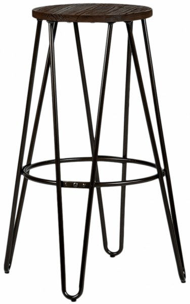 Jakkara 'Rustic' 75cm - Puu/Teräs