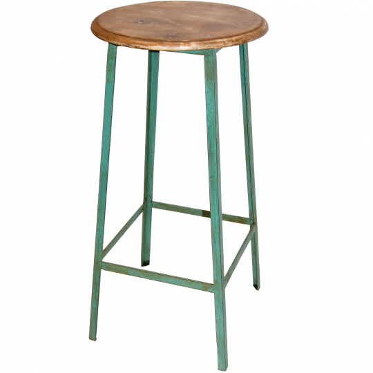 Baari-tuoli 'Wooden Seat' - Turkoosi
