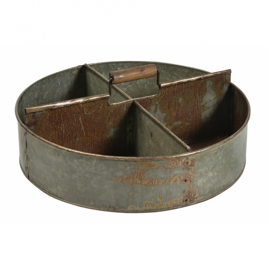 Vintage laatikko kahvalla 'Agustin' - Rauta/Patina