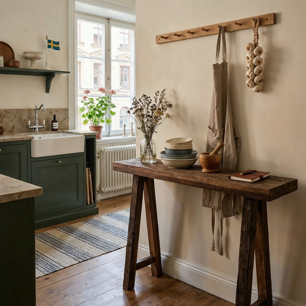 Sivupöytä 'Birka' 100cm - Vintage