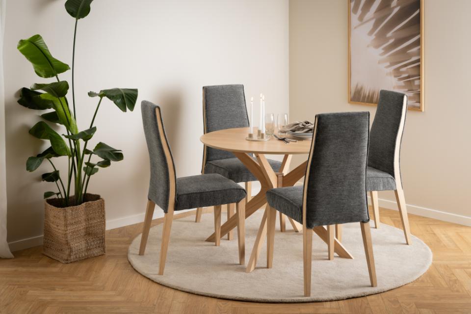 Ruokapöytä 'Kotor' Pyöreä 105cm - Luonnonvärinen