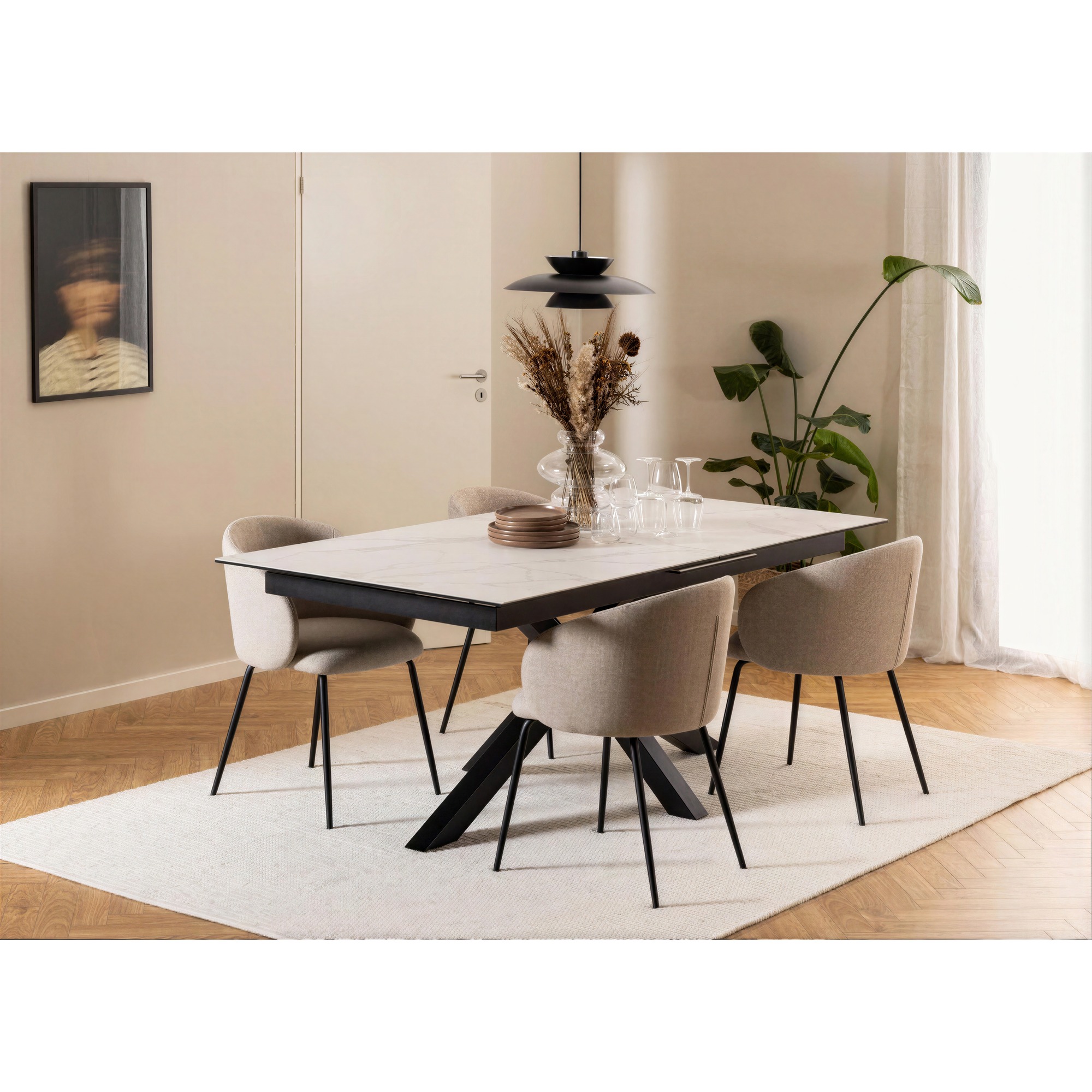 Tuoli 'Leksand' - Beige