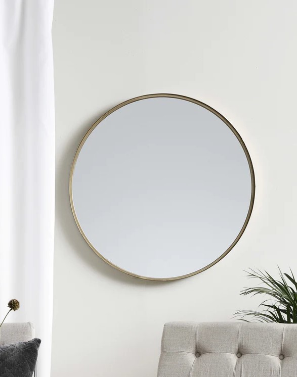 Peili 'Pyöreä' 80cm - Kulta