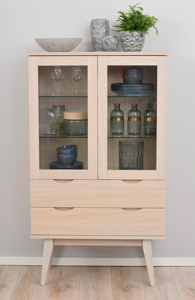 Vitriini 'Filippa' 81x140cm - Valkopigmentoitu