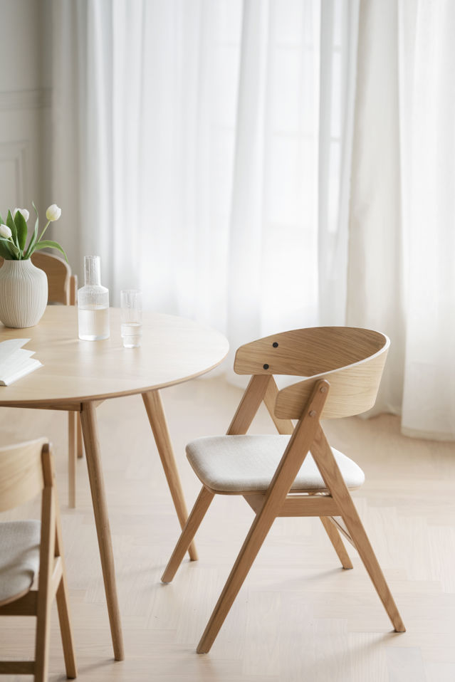 Pyöreä Ruokapöytä 'Yumi' 115cm - Tammi