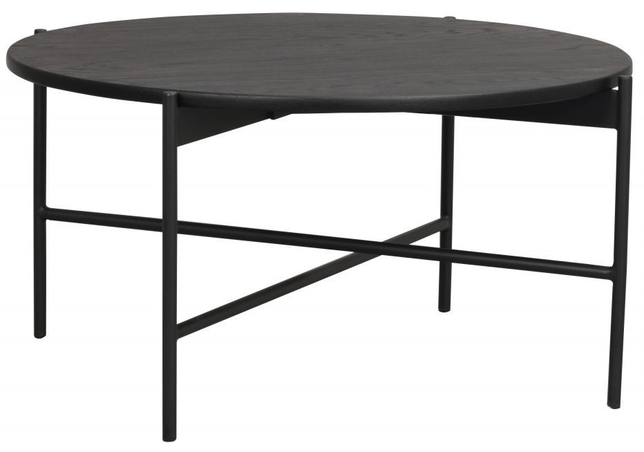 Pöytä 'Skye' Pyöreä 89cm - Musta