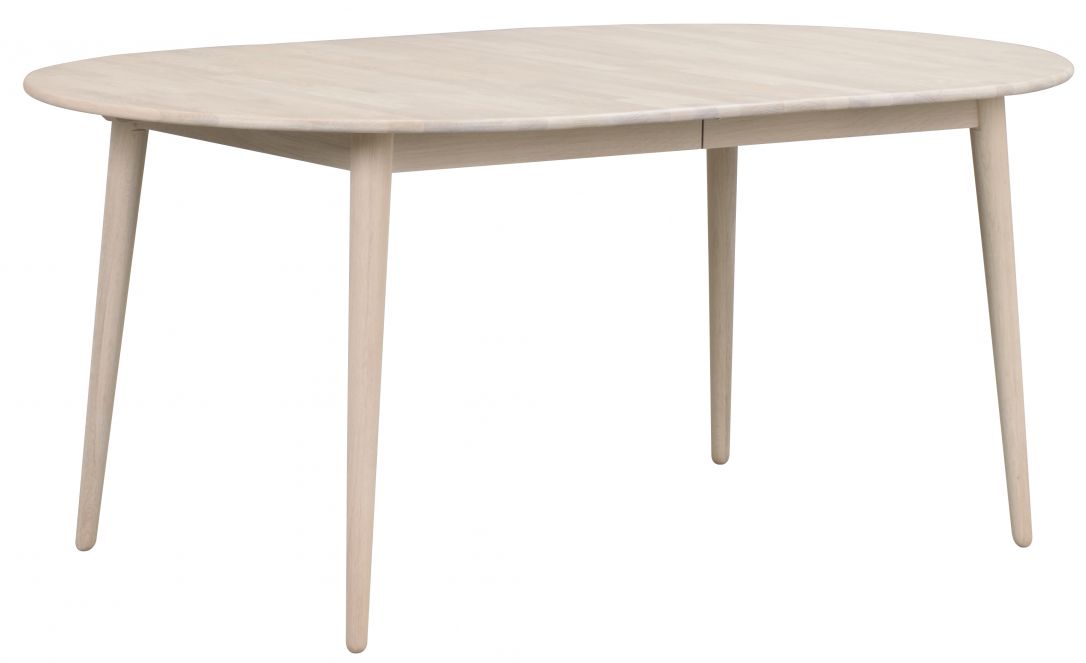 Ruokapöytä 'Tyler' Soikea 170x105cm - Valkopigmentoitu Tammi