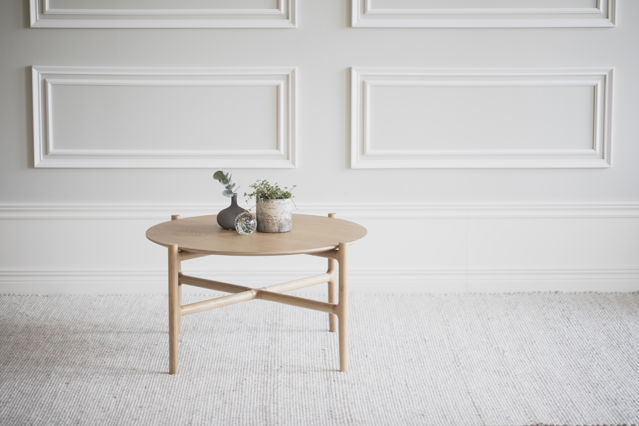 Soittopöytä 'Holton' Pyöreä 80cm - Luonnonvärinen