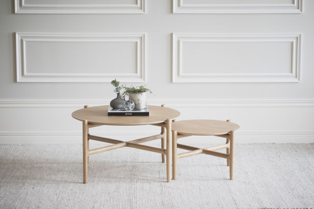 Soittopöytä 'Holton' Pyöreä 80cm - Luonnonvärinen