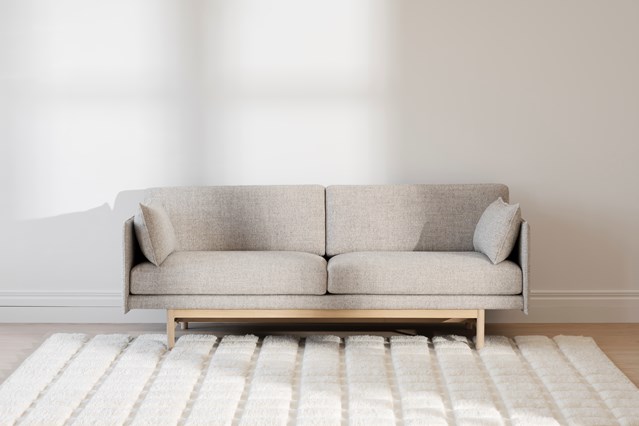 Soffa 'Hammond' 2-sits - Harmaa/Luonnonväri