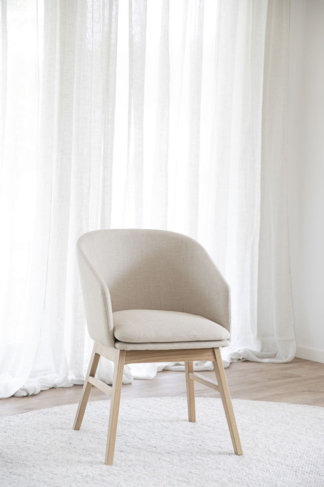 Karmstol 'Windham' - Beige/Tammi