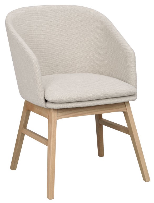 Karmstol 'Windham' - Beige/Tammi
