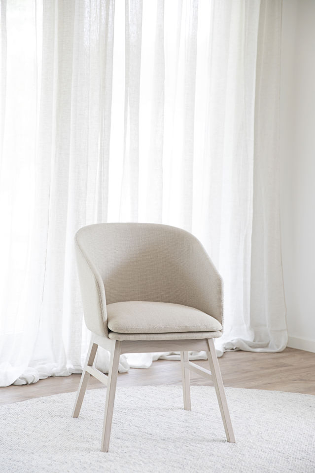 Karmstol 'Windham' - Beige/Valkopigmentoitu