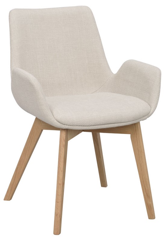 Käsinojatuoli 'Drimsdale' - Beige/Tammi