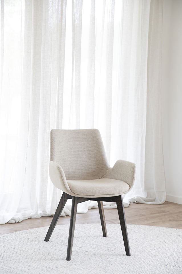 Käsinojatuoli 'Drimsdale' - Beige/Ruskea