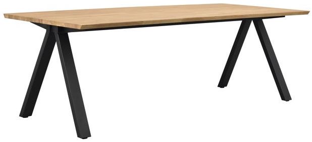 Ruokapöytä 'Carradale' 220 cm - Tammi/V-jalat
