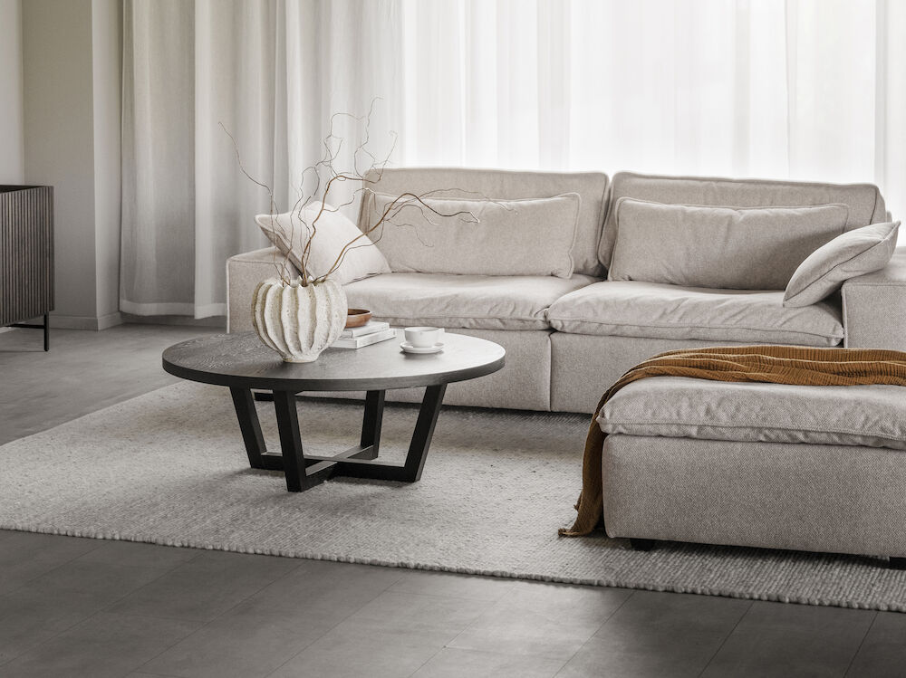 Sohva 'Rawlins' 3-istuttava 259cm - Beige