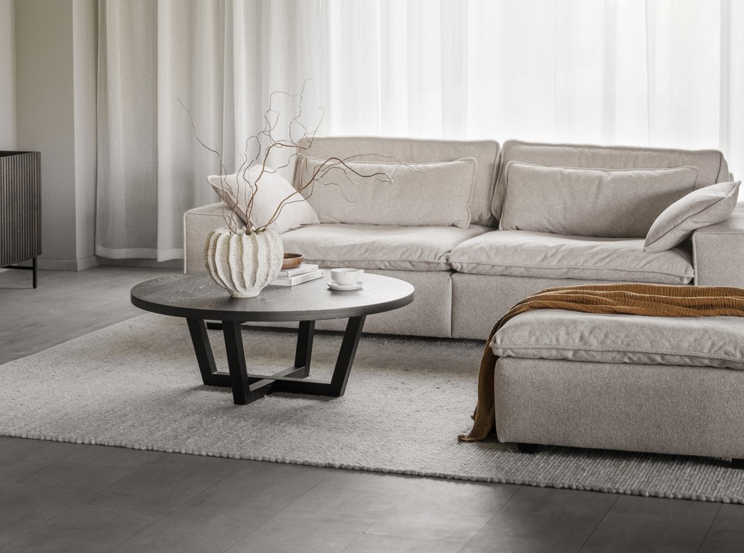 Sohva 'Rawlins' 3-istuttava 226cm - Beige