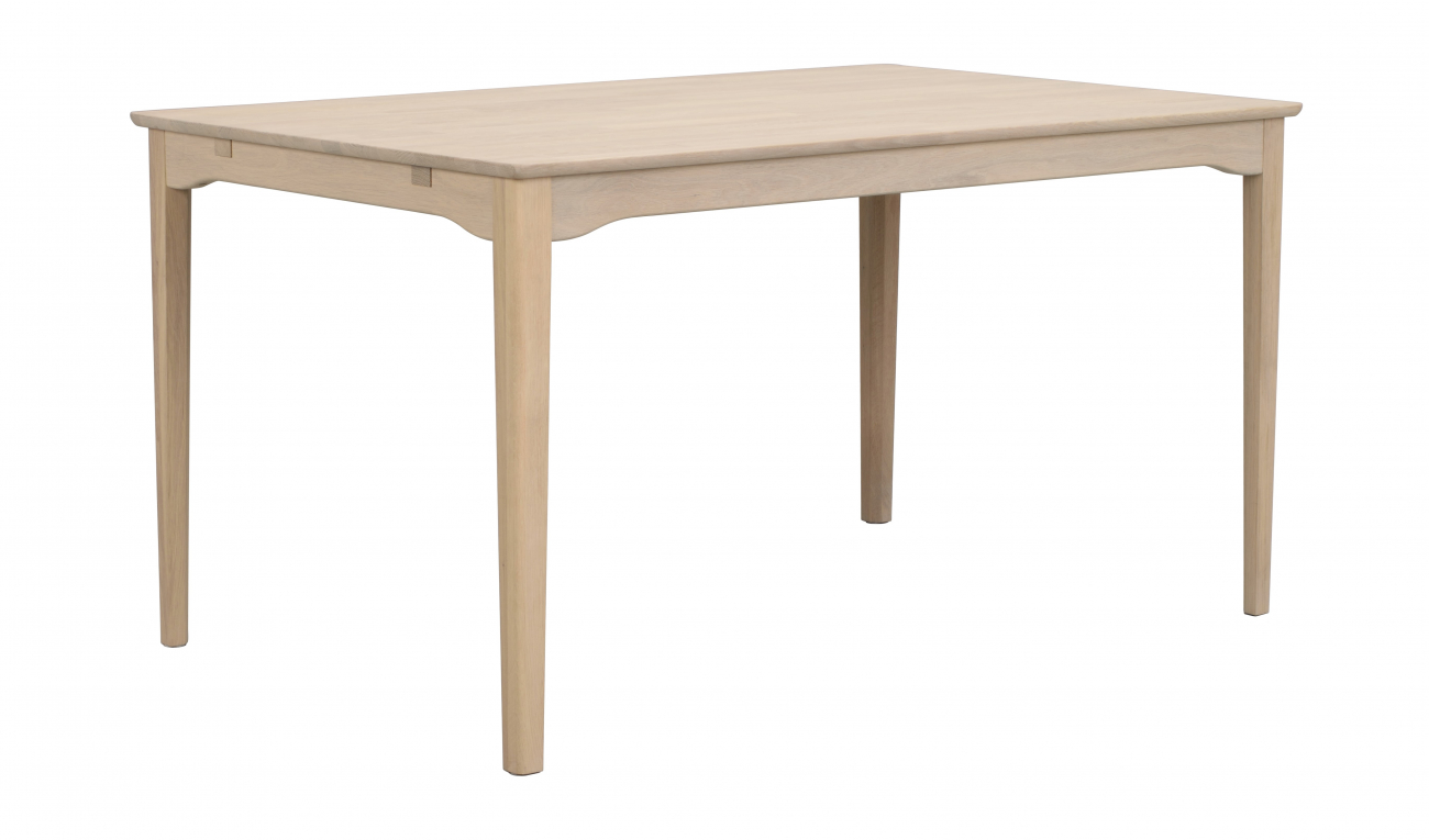 Ruokapöytä 'Markham' 140cm - Valkopigmentoitu