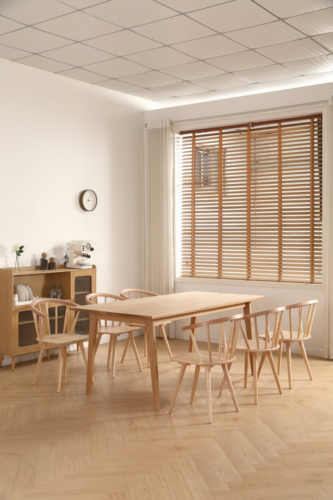 Ruokapöytä 'Saba' 180x90 cm - Tammi