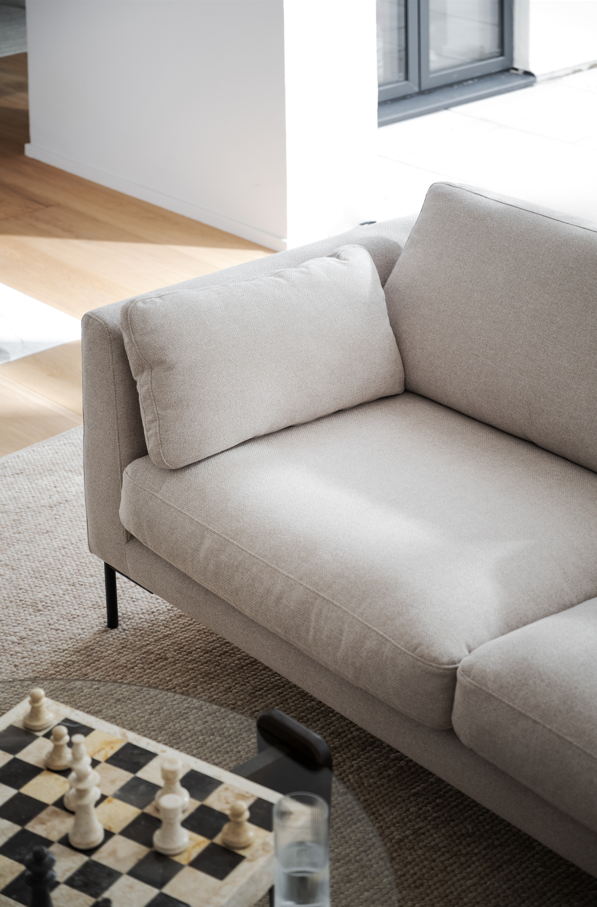 Sohva 'Corwin' Chaise longue vasen - Vaaleanbeige
