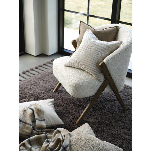Tyynynpäällinen 'Molly' 45x45 - Kermanvalkoinen
