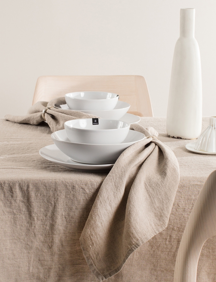 4-pack Servetti 'Sunshine' 45x45 - Vaalean luonnonväri
