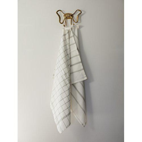 Keittiöpyyhe 'Erin' 50x70 - Beige/Valkoinen